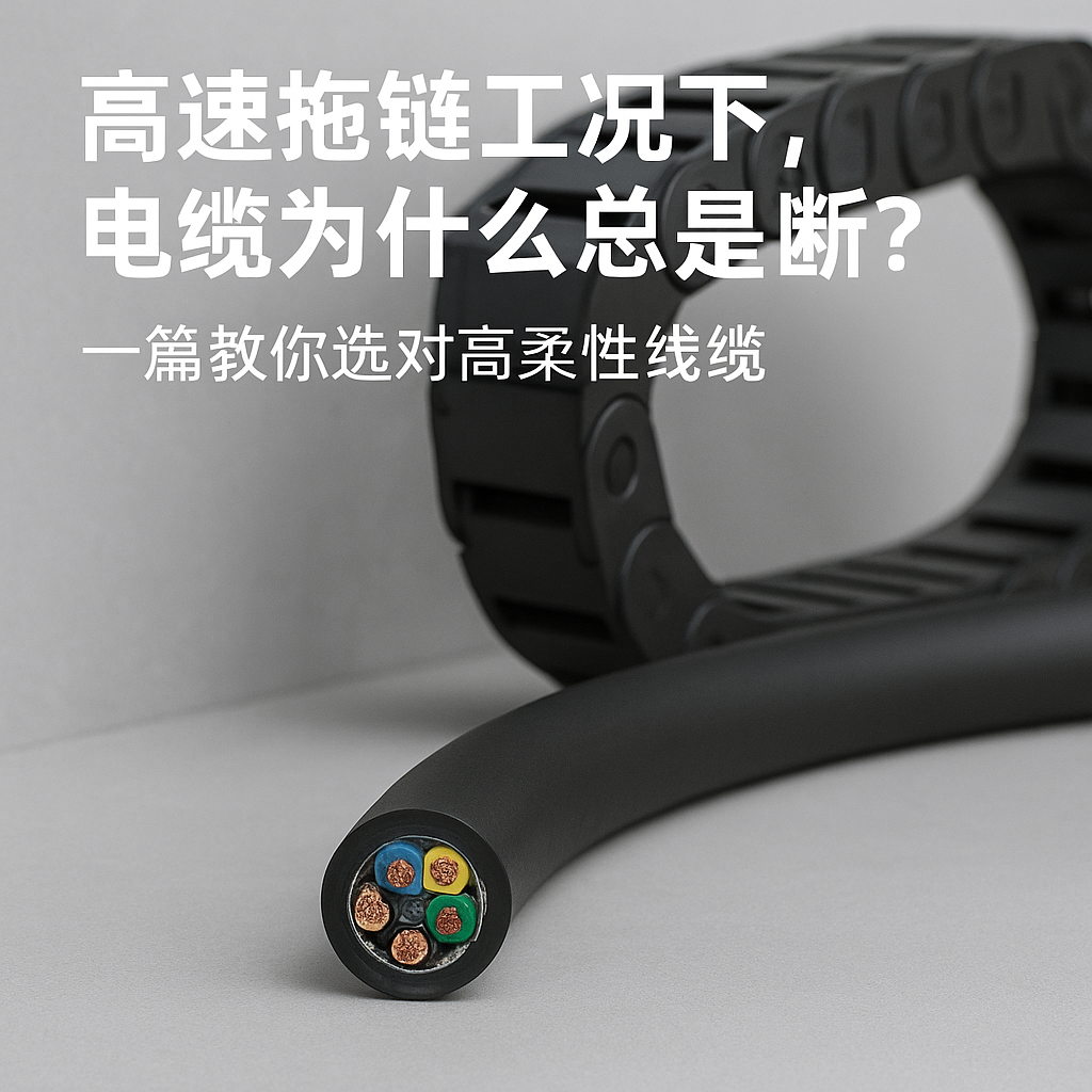 高速拖链工况下，，，，，电缆为什么总是断？？？？？？一篇教你选对高柔性线缆