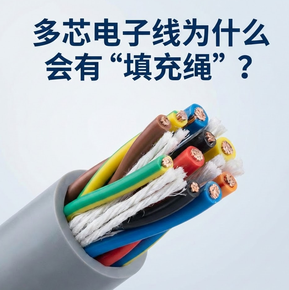 多芯电子线为什么会有“填充绳”？？？？？？？